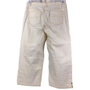 Chico’s Denim Women’s Size 1.5 (10) Cream Cropped Capri Jeans Pants Mid Rise